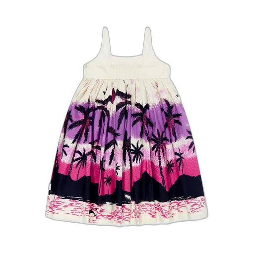 Molo Kids Chiyo Palm Tree Printed Dress