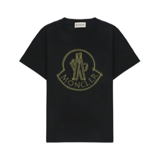 Moncler Enfant Scribble Logo Crewneck T-Shirt