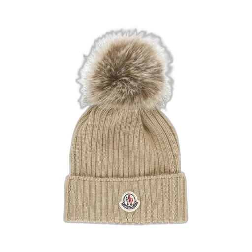 Moncler Enfant Turn Up Ribbed Tricot Hat