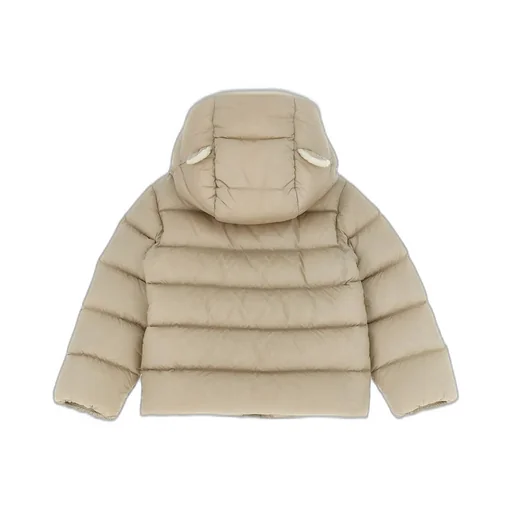 Moncler Enfant Borgan Teddy-Trimmed Hooded Down Jacket
