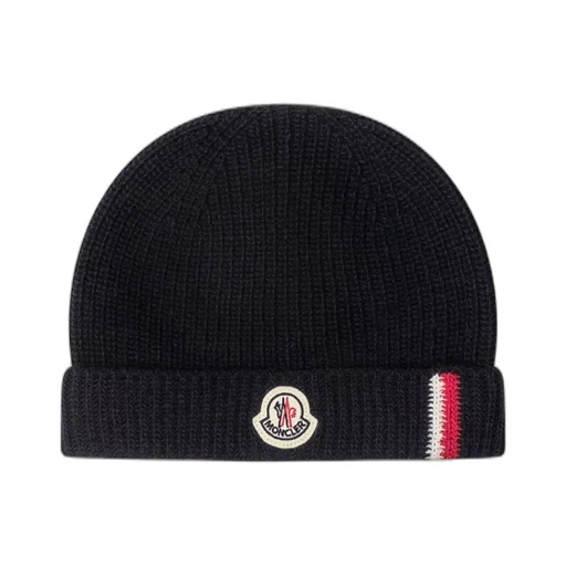 Moncler Enfant Logo Patch Beanie