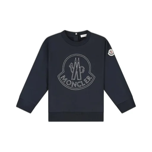 Moncler Enfant Logo Detailed Crewneck Sweatshirt