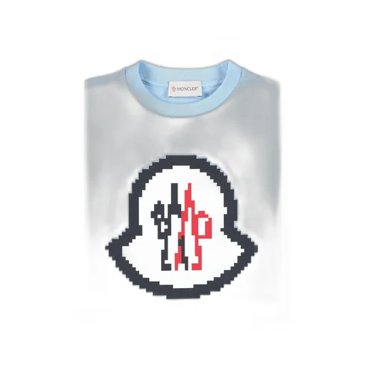 Moncler Enfant Pixel Logo T-Shirt
