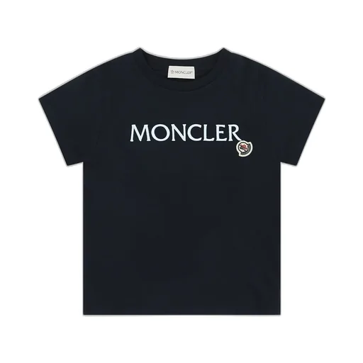 Moncler Enfant Logo Embroidered Crewneck T-Shirt