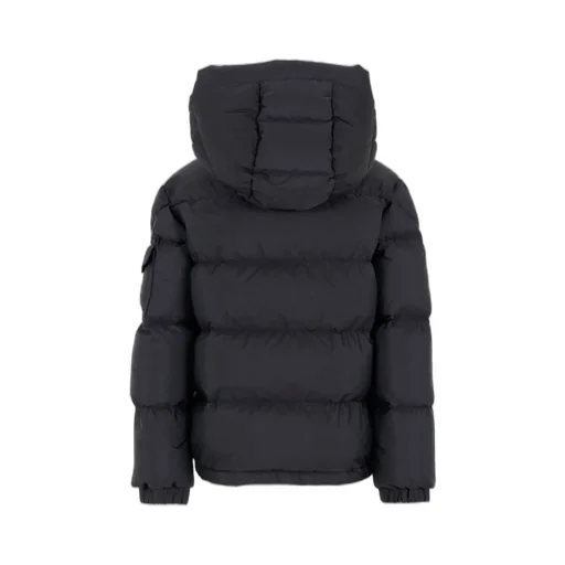 Moncler Enfant Logo Patch Hooded Padded Jacket