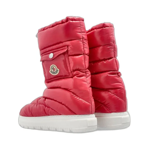 Moncler Enfant Gaia Logo Patch Padded Snow Boots