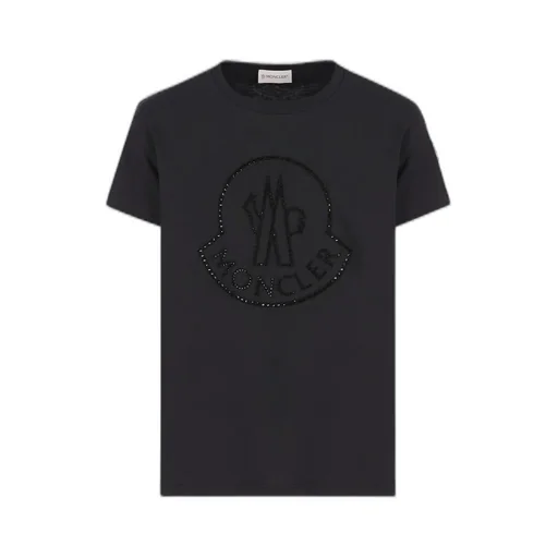 Moncler Enfant Logo Embellished Crewneck T-Shirt