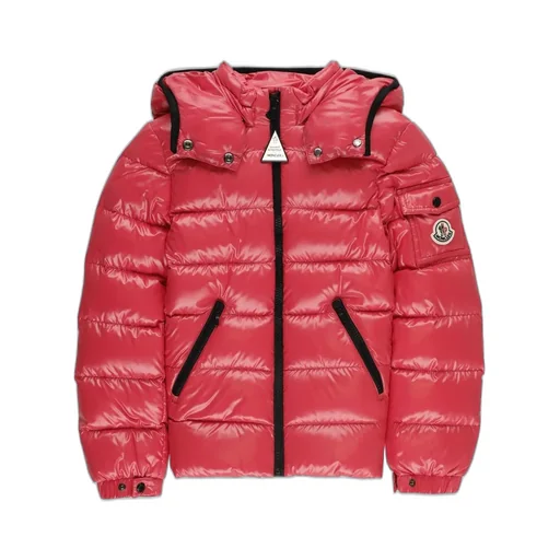 Moncler Enfant Logo Patch Hooded Down Jacket