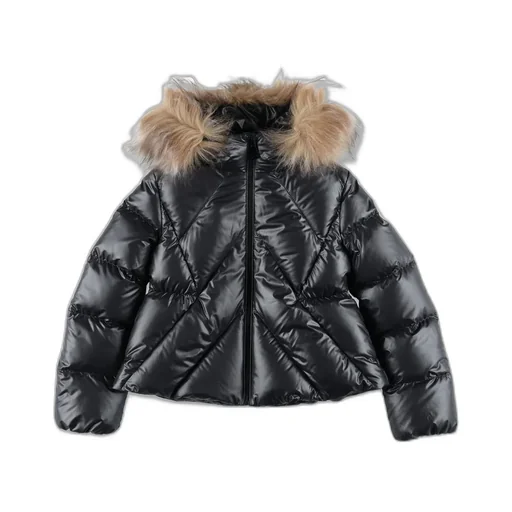 Moncler Enfant Domas Shearling-Trimmed Hooded Down Jacket