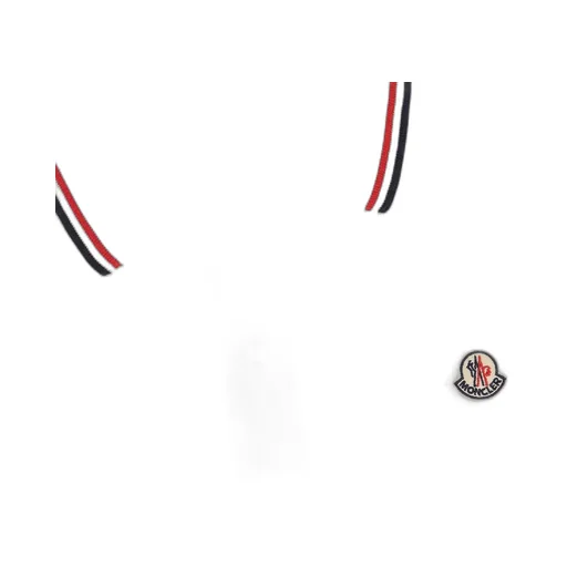 Moncler Enfant Logo Patch Strip-Trim Polo Shirt