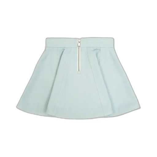 Moncler Enfant Flared Denim Mini Skirt