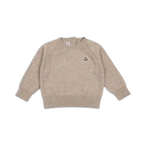 Moncler Enfant Logo Patch Crewneck Jumper