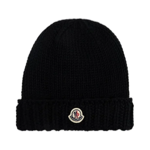 Moncler Enfant Logo Patch Beanie
