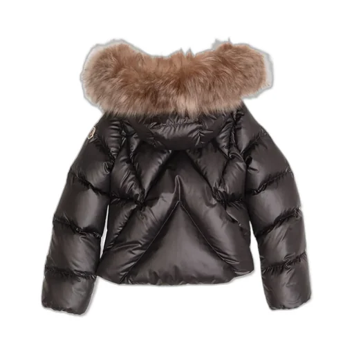 Moncler Enfant Shearling Detailed Down Jacket
