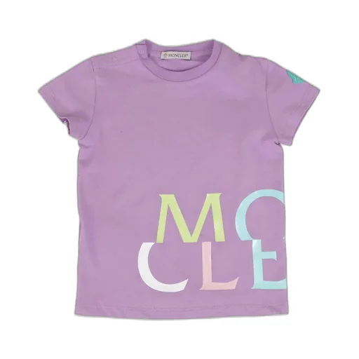 Moncler Enfant Logo Printed Crewneck T-Shirt