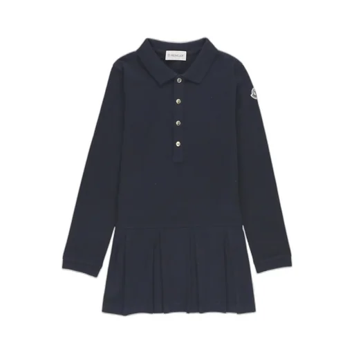 Moncler Enfant Logo Patch Polo Dress