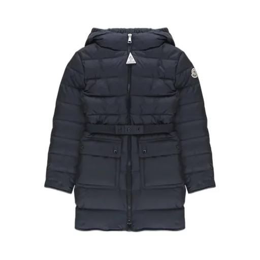 Moncler Enfant Pasenza Belted Hooded Down Jacket