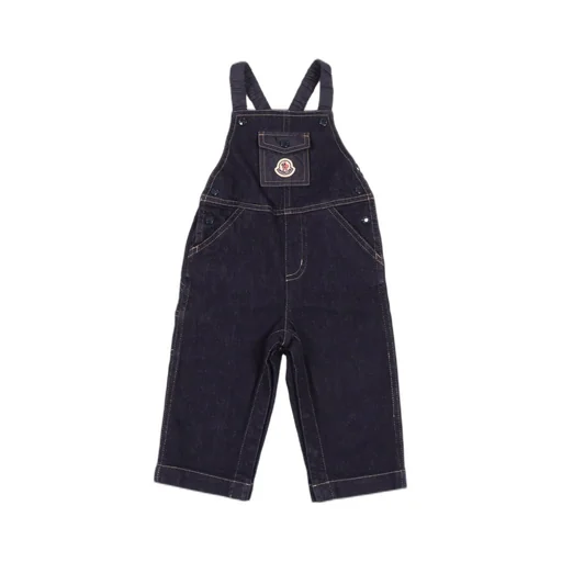 Moncler Enfant Denim Overalls