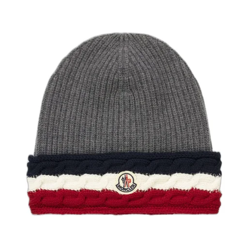 Moncler Enfant Logo Patch Knitted Beanie