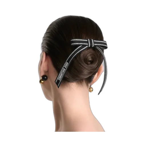 Christian Dior Embroidered Dior Twist Bow