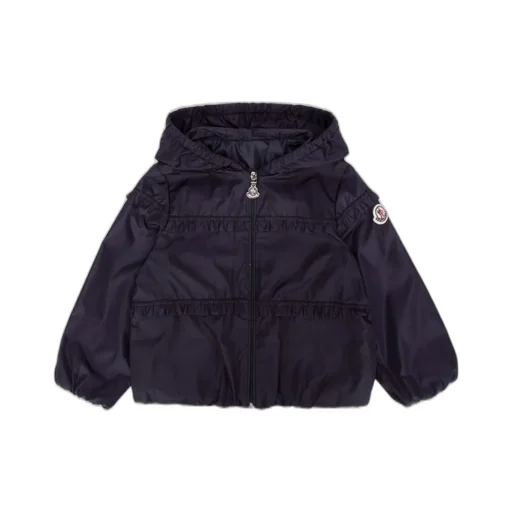 Moncler Enfant Hiti Logo Patch Hooded Rain Jacket