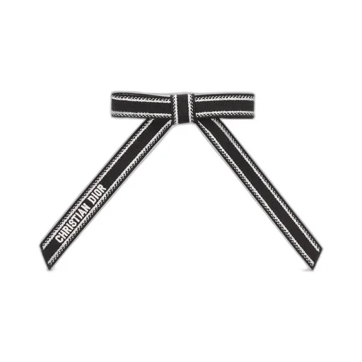 Christian Dior Embroidered Dior Twist Bow
