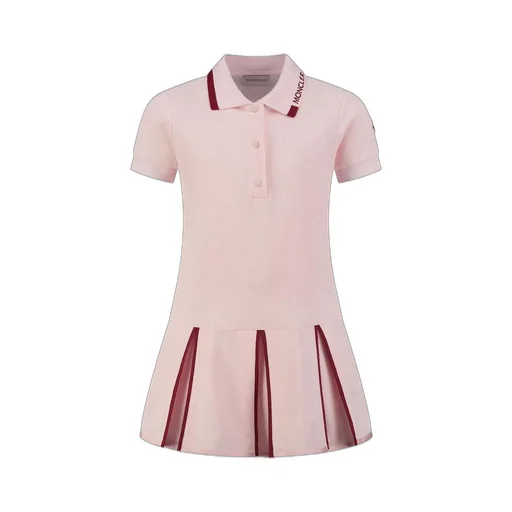 Moncler Enfant Logo Patch Polo Dress