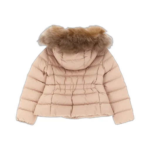 Moncler Enfant Boedette Hooded Shearling-Trimmed Down Jacket