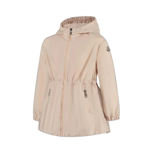 Moncler Enfant Logo-Patch Hooded Raincoat