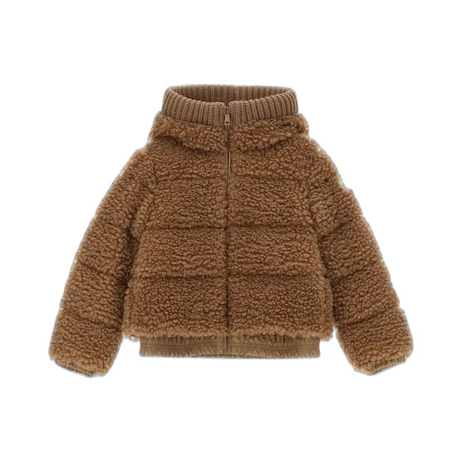 Moncler Enfant Adalbertas Teddy Hooded Down Jacket
