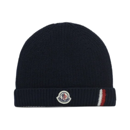 Moncler Enfant Tricolor-Trimmed Beanie