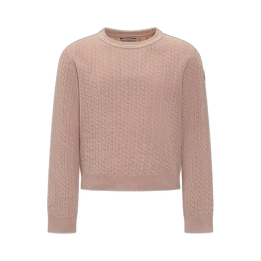 Moncler Enfant Logo Patch Crewneck Jumper