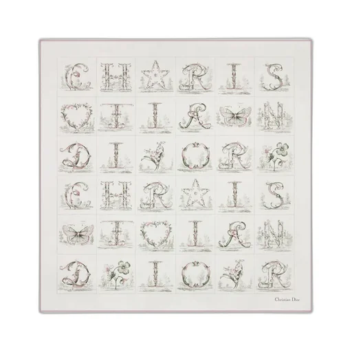 Dior Alphabet 90 Square Scarf