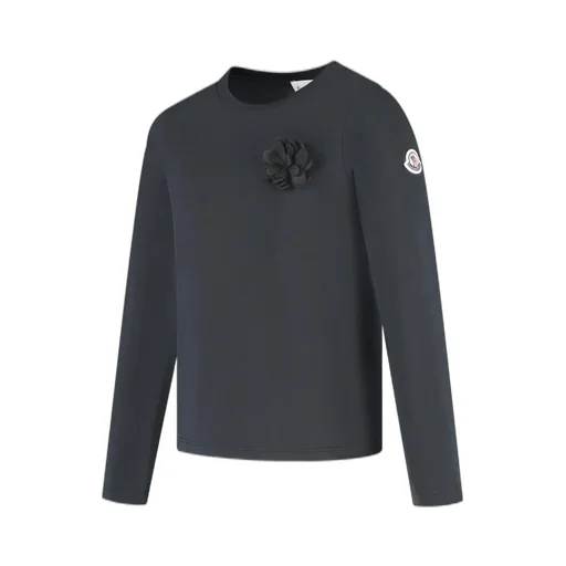 Moncler Enfant Floral Appliqué T-Shirt
