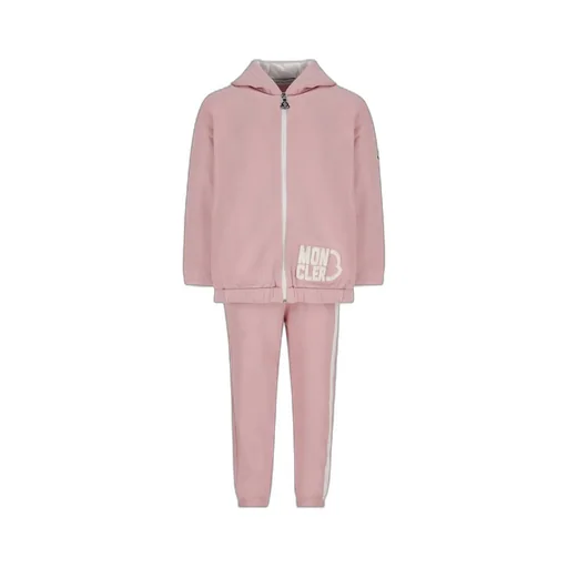 Moncler Enfant Logo Flocked Long-Sleeved Tracksuit