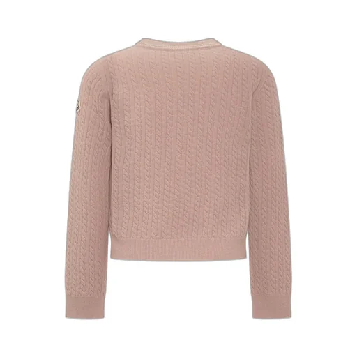 Moncler Enfant Logo Patch Crewneck Jumper