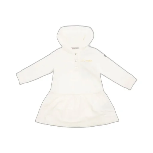 Moncler Enfant Logo Patch Hooded Dress