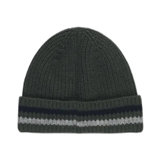 Moncler Enfant Loog Patch Striped Beanie