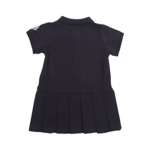 Moncler Enfant Logo Patch Pleated Polo Shirt Dress