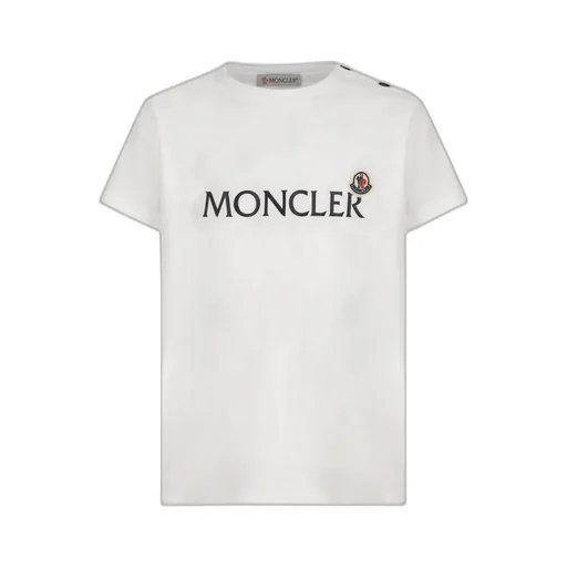 Moncler Enfant Logo Printed Crewneck T-Shirt