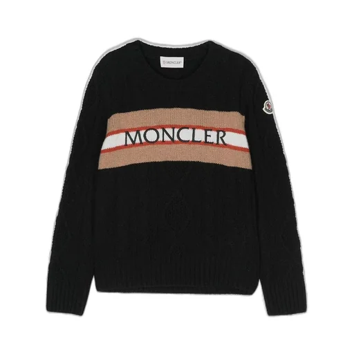 Moncler Enfant Embroidered Logo Jumper