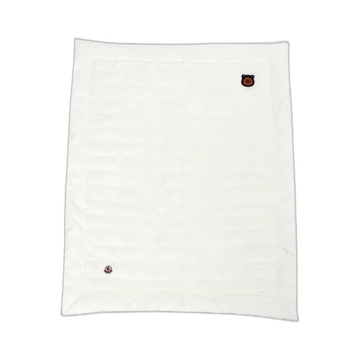 Moncler Enfant Logo Patch Down-Filled Blanket
