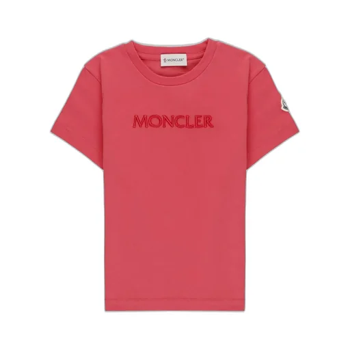 Moncler Enfant Logo Embroidered Crewneck T-Shirt