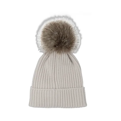 Moncler Enfant Logo Patch Ribbed Beanie