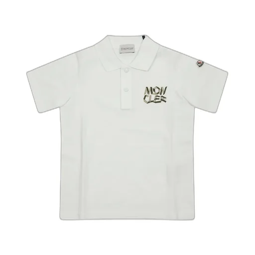 Moncler Enfant Logo Embroidered Short-Sleeved Polo Shirt