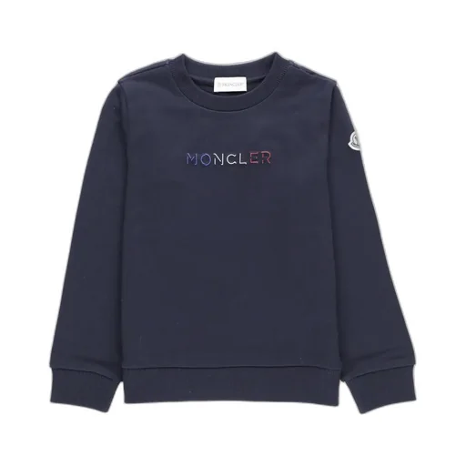 Moncler Enfant Logo Patch Crewneck Sweatshirt