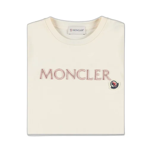 Moncler Enfant Logo Embroidered Crewneck T-Shirt