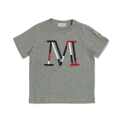 Moncler Enfant Logo Printed Crewneck T-Shirt
