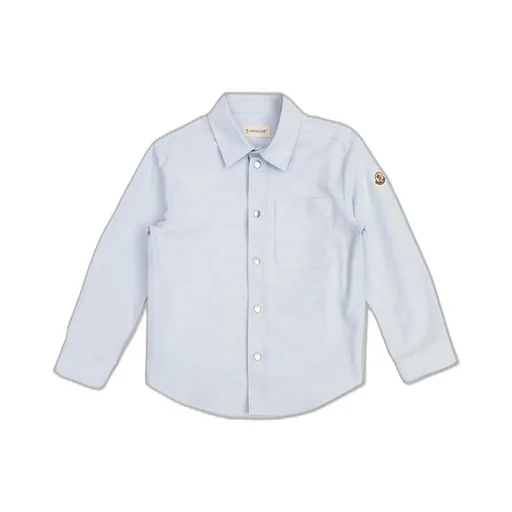 Moncler Enfant Logo Patch Buttoned Shirt