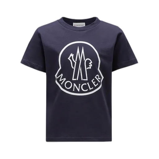 Moncler Enfant Logo Printed Crewneck T-Shirt